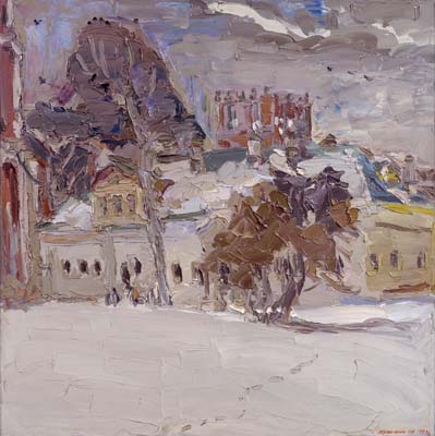 Au mois de mars. Le monastère de Novodievitchi.