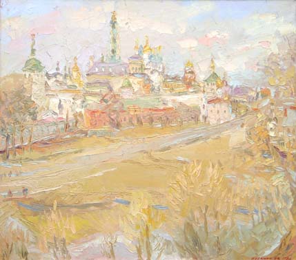 Avril. Le monastère de Troitse-Sergiev (Zagorsk).
