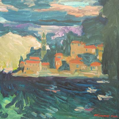 Mouillage de Saint Nicolas. Korčula. En l'honneur de Vassily Vassiliévitch Kandinsky.